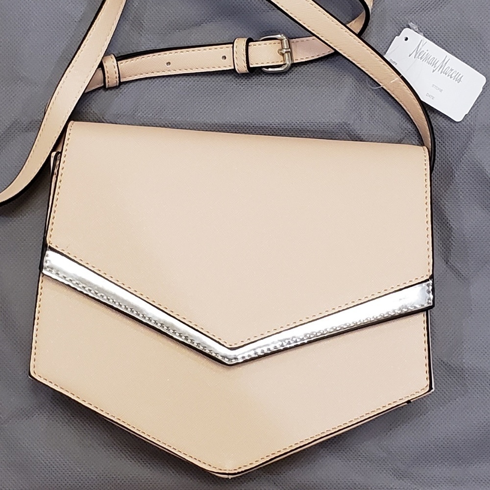NWT NEW Neiman Marcus Metropolis bag Beige